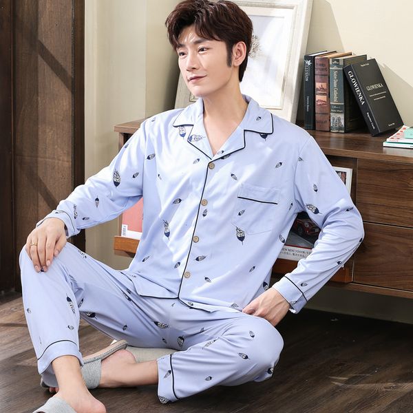 2019 new style men's pajamas set autumn winter warm cotton male pajamas sets long sleeve sleepwear +pant leisure wear cloth, Black;brown
2019 new style men's pajamas set autumn winter warm cotton male pajamas sets long sleeve sleepwear +pant leisure wear cloth, Black;brown