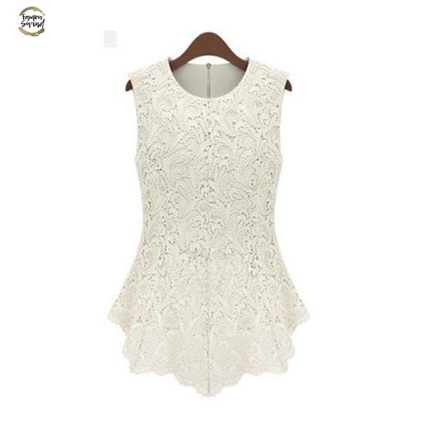 2019 summer new casual fashion vintage o neck sleeveless women long crochet lace chiffion blouse plus size black white
2019 summer new casual fashion vintage o neck sleeveless women long crochet lace chiffion blouse plus size black white