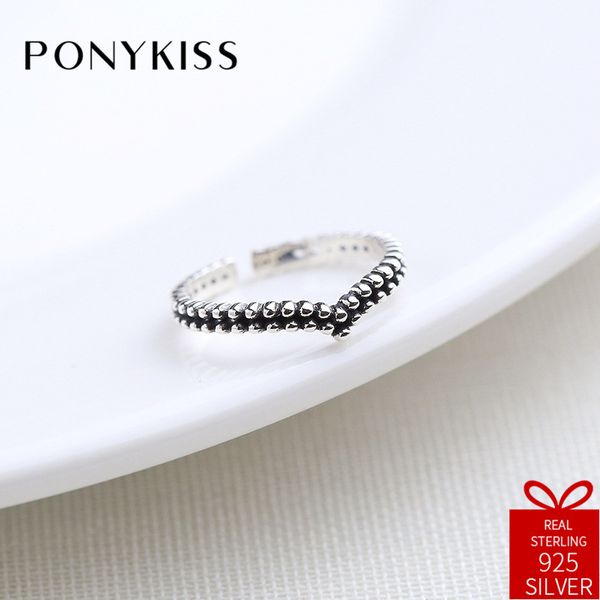 ponykiss vintage s925 sterling silver chic geometric v shaped adjustable opening ring for women fine accessories birthday gift, Golden;silver
ponykiss vintage s925 sterling silver chic geometric v shaped adjustable opening ring for women fine accessories birthday gift, Golden;silver