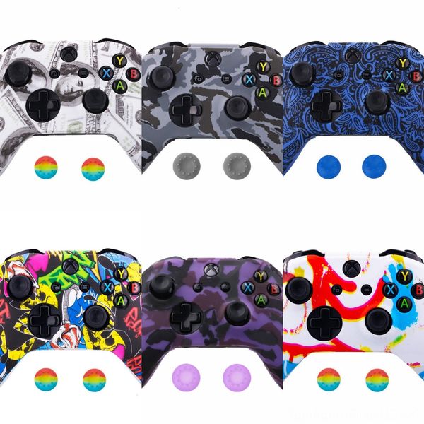 untqs for xbox one case x controller s soft silicone cases comfortable gamepad skin printing 2 joystick cover & rubber analog caps
untqs for xbox one case x controller s soft silicone cases comfortable gamepad skin printing 2 joystick cover & rubber analog caps