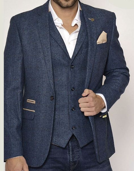 2019 mens designer blue tweed herringbone checkered vintage 3 piece suit groom wear for weddings(jacket+vest+pants), Black;gray
2019 mens designer blue tweed herringbone checkered vintage 3 piece suit groom wear for weddings(jacket+vest+pants), Black;gray