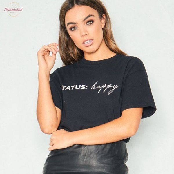 happy letter print t shirt women short sleeve o neck loose tshirt 2020 women tee shirt camisetas mujer, White
happy letter print t shirt women short sleeve o neck loose tshirt 2020 women tee shirt camisetas mujer, White