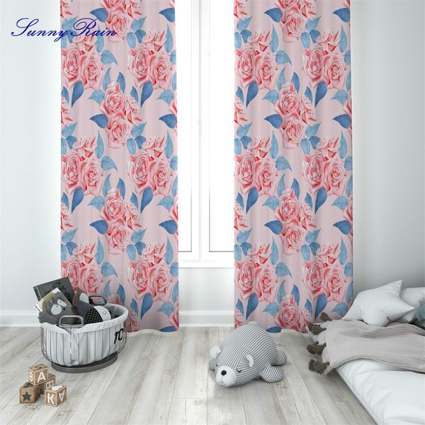 sunnyrain 2-piece printed rose curtains for living room drapes window curtain for bedroom translucidus (shading rate 41%-85%) j3
sunnyrain 2-piece printed rose curtains for living room drapes window curtain for bedroom translucidus (shading rate 41%-85%) j3