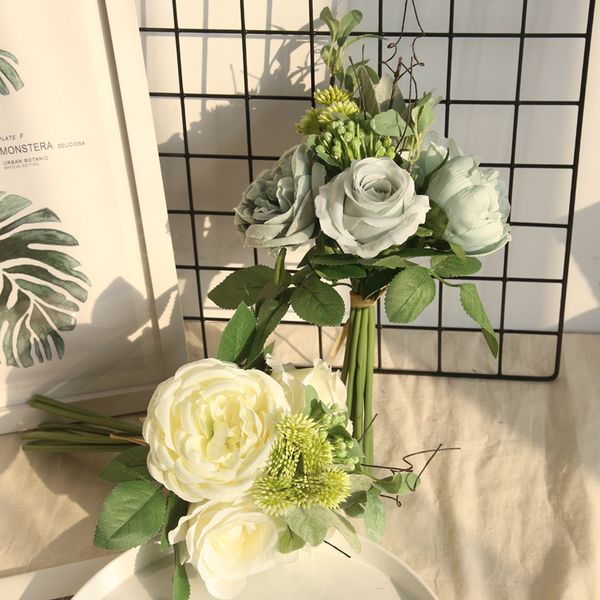 diy mix rose peony hydrangea bride bouquet artificial flower decor for home wedding holding flower bouquet road lead wall
diy mix rose peony hydrangea bride bouquet artificial flower decor for home wedding holding flower bouquet road lead wall