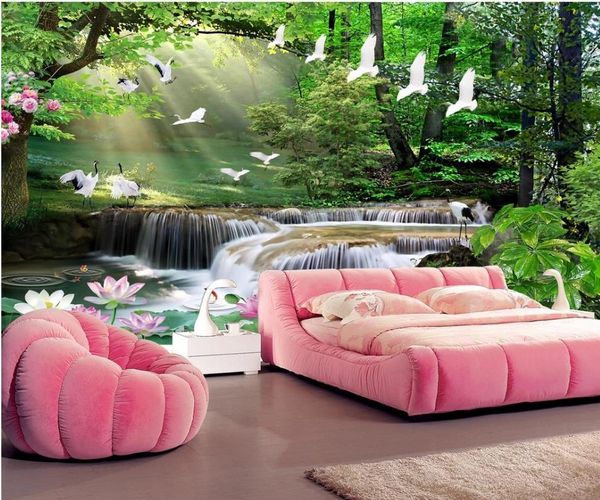 3d murals wallpaper for living room fantasy forest landscape landscape background wall
