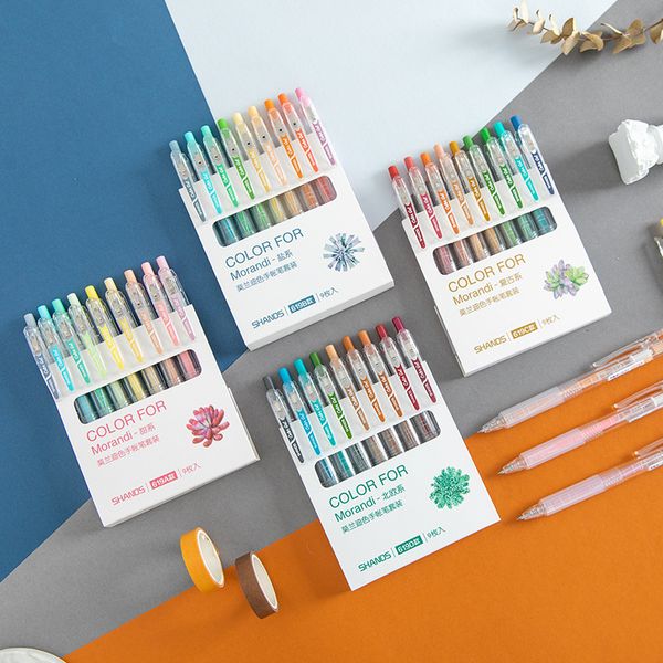 9pcs/set morandi color gel pen set 0.5mm refills creative colored pen children painting journal supplies kawaii
9pcs/set morandi color gel pen set 0.5mm refills creative colored pen children painting journal supplies kawaii