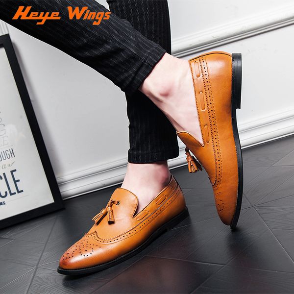 big size 37-48 pu leather loafers men shoes classic tassel brogue man formal shoes casual bullock, Black
big size 37-48 pu leather loafers men shoes classic tassel brogue man formal shoes casual bullock, Black