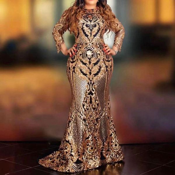 african ladies sequins party dress long sleeve luxury golden glitter mesh bodycon women evening dinner plus size maxi dress, Black;gray
african ladies sequins party dress long sleeve luxury golden glitter mesh bodycon women evening dinner plus size maxi dress, Black;gray