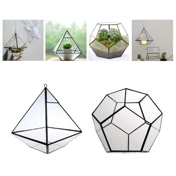 2 pieces creative solid geometry glass terrarium succulent plant box planter flower pot home garden decor hanging / standing
2 pieces creative solid geometry glass terrarium succulent plant box planter flower pot home garden decor hanging / standing