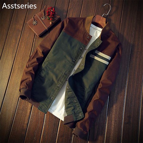 autumn korean men's jacket new cultivate one's morality short paragraph color matching collar jacket male baseball uniform m-5xl, Black;brown
autumn korean men's jacket new cultivate one's morality short paragraph color matching collar jacket male baseball uniform m-5xl, Black;brown