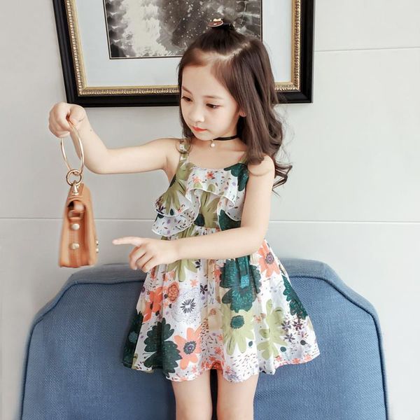 girls' suspenders dress summer sleeveless cotton girls foreign-style holiday beach floral dress, Red;yellow
girls' suspenders dress summer sleeveless cotton girls foreign-style holiday beach floral dress, Red;yellow