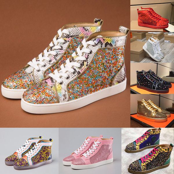high cut spike designer luxury red bottoms shoes sneaker men women red bottoms heels spikes studded flats sneakers genuine leather, Black
high cut spike designer luxury red bottoms shoes sneaker men women red bottoms heels spikes studded flats sneakers genuine leather, Black