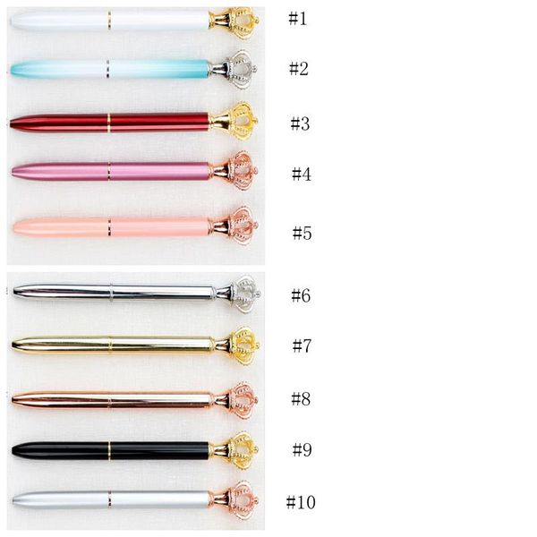 imperial crown adornment crystal pen gem ballpoint pen office metal roller ball pen office supplies student stationer yya10
imperial crown adornment crystal pen gem ballpoint pen office metal roller ball pen office supplies student stationer yya10