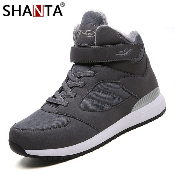 shanta 2019 winter new casual shoes men high keep warm snow shoes fur comfortable soft sole light weight men winter, Black 
shanta 2019 winter new casual shoes men high keep warm snow shoes fur comfortable soft sole light weight men winter, Black