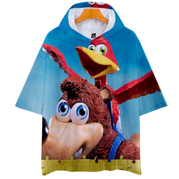 ban zhuo xiong big adventure banjo -kazooie 3d digital colour printing belt cap short sleeve shirt t shirts, Gray;blue
ban zhuo xiong big adventure banjo -kazooie 3d digital colour printing belt cap short sleeve shirt t shirts, Gray;blue