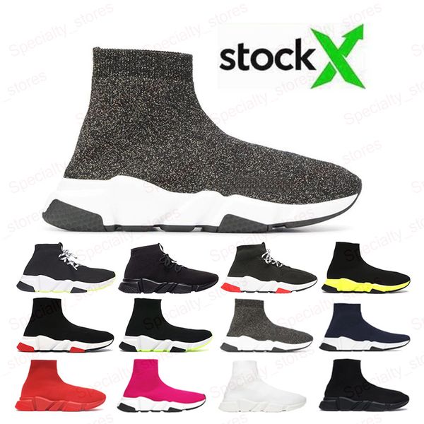 2020 new designer speed trainer runner fashion sock shoes knit metallic grey oreo sneaker casual sport shoes size 36-45, Black
2020 new designer speed trainer runner fashion sock shoes knit metallic grey oreo sneaker casual sport shoes size 36-45, Black