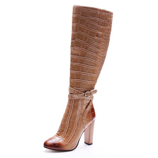 new fashion boots pointed toe chunky heel brown stone pattern high heels winter women knee high boots roman women shoes, Black
new fashion boots pointed toe chunky heel brown stone pattern high heels winter women knee high boots roman women shoes, Black