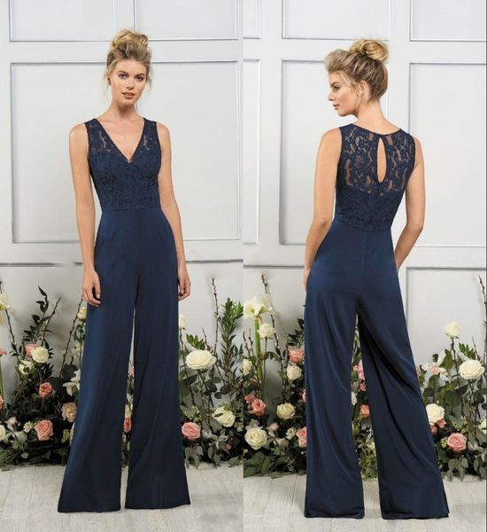 2019 jasmine jumpsuits bridesmaids dresses v neck dark navy maid of honor gowns beach wedding guest party gowns vestidos de novia, White;pink
2019 jasmine jumpsuits bridesmaids dresses v neck dark navy maid of honor gowns beach wedding guest party gowns vestidos de novia, White;pink