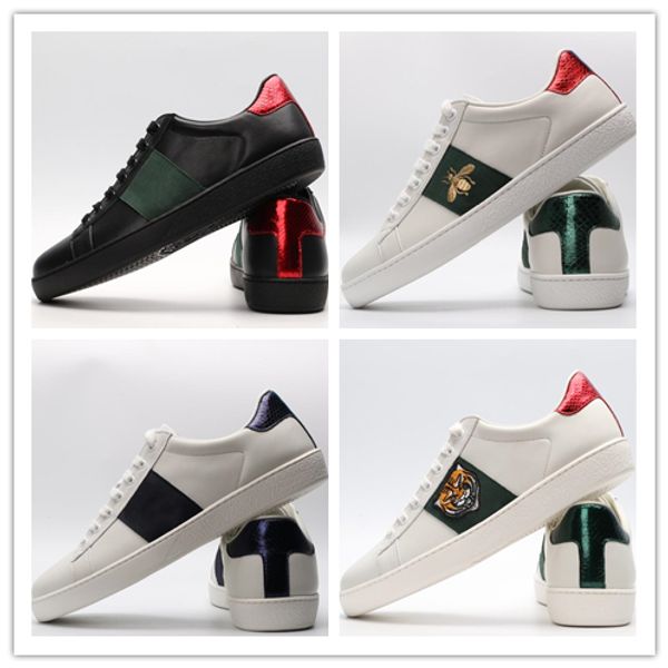 with box 2019 fashion stripes green red embroidered sneakers ace black genuine leather men women casual designer shoes size 35-46
with box 2019 fashion stripes green red embroidered sneakers ace black genuine leather men women casual designer shoes size 35-46
