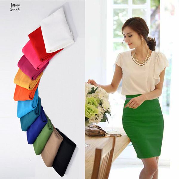 solid candy skirt women plus size high waist slim hips pencil color formal saias feminino lady knee length office skirts, Black
solid candy skirt women plus size high waist slim hips pencil color formal saias feminino lady knee length office skirts, Black