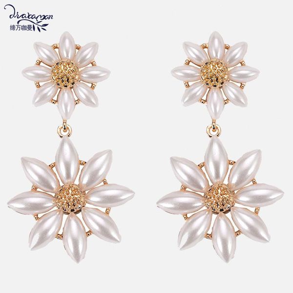 dvacaman korean pearl flower drop earrings for women summer bohemian bride dangle earrings girls party gifts jewelry wholesale, Silver
dvacaman korean pearl flower drop earrings for women summer bohemian bride dangle earrings girls party gifts jewelry wholesale, Silver