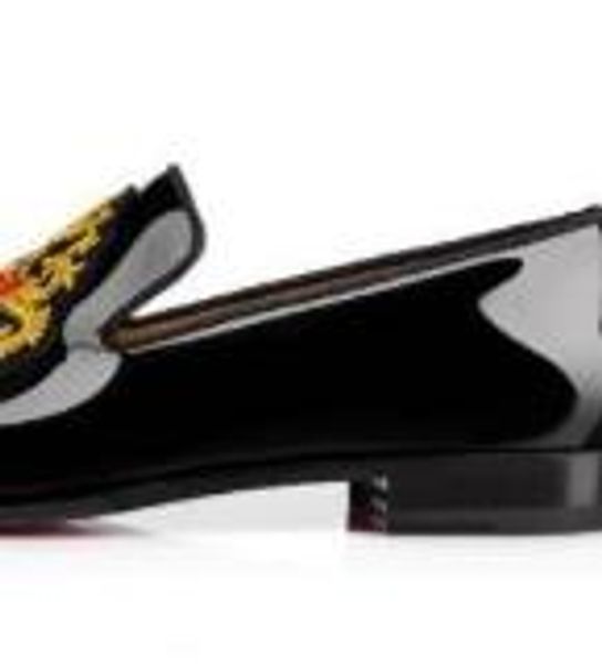 es luxury designers red bottom loafers business dress shoes,black patent 
es luxury designers red bottom loafers business dress shoes,black patent