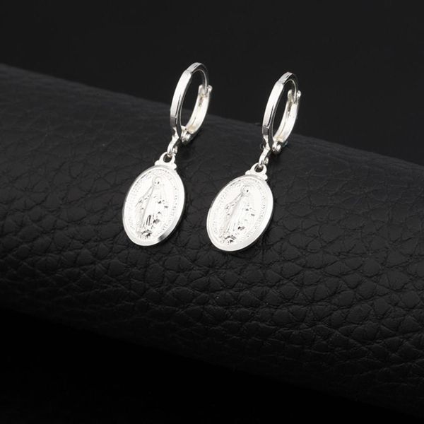 new solid color plating silver virgin mary pattern pendant necklace earrings fashion personality wild temperament female
new solid color plating silver virgin mary pattern pendant necklace earrings fashion personality wild temperament female