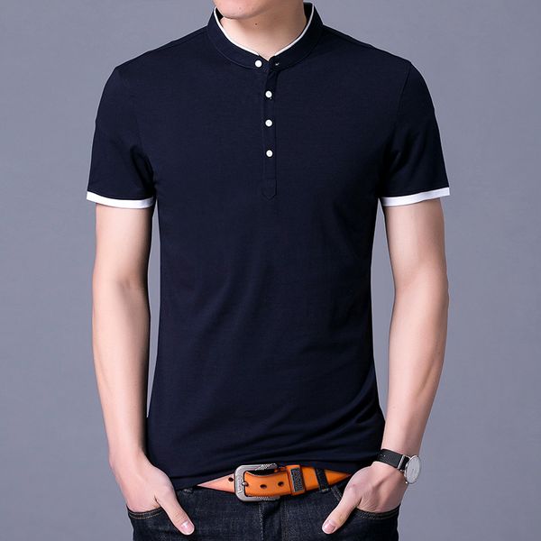 shirts casual men new on-ironing classic style summer solid color stand collar short sleeve slim cotton fashion, White;black
shirts casual men new on-ironing classic style summer solid color stand collar short sleeve slim cotton fashion, White;black