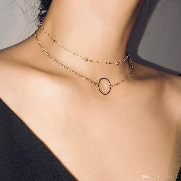 new creative geometric necklace chokers for women multilayer gold plated chains copper beads necklaces wholesale drop shipping, Golden;silver
new creative geometric necklace chokers for women multilayer gold plated chains copper beads necklaces wholesale drop shipping, Golden;silver