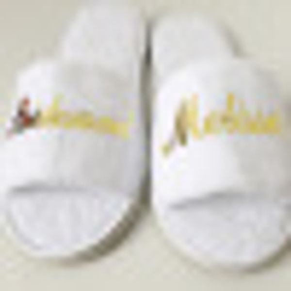 

personalize any text language unique custom logo wedding bride to be bridesmaid gifts personalized slippers gift
