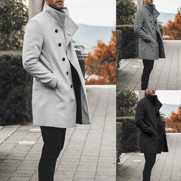 winter fashion men's solid color slim long single-breasted woolen trench coat 2019 support wholesale dropshipping, Black
winter fashion men's solid color slim long single-breasted woolen trench coat 2019 support wholesale dropshipping, Black