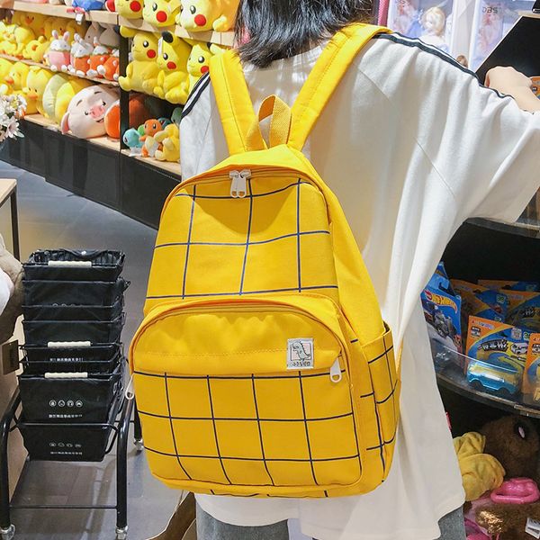 simple plaid student backpack women cute large capacity shoulder school bag multi-pocket travel backpack teenage book mochilas
simple plaid student backpack women cute large capacity shoulder school bag multi-pocket travel backpack teenage book mochilas