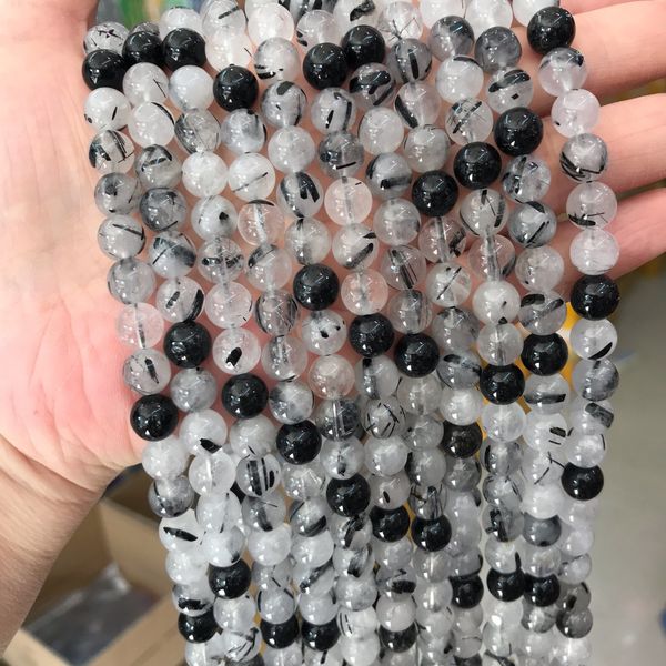 natural brazil black rutilated quartz stone beads 4/6/8/10/12mm loose black hair crystal beads for jewelry making
natural brazil black rutilated quartz stone beads 4/6/8/10/12mm loose black hair crystal beads for jewelry making