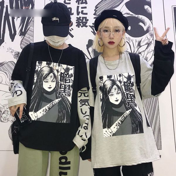 harajuku style комиксы письма мужчины толстовка поддельный 2 шт заплатки с длинным рукавом пуловеры женщины печати одежда tops, Black
harajuku style комиксы письма мужчины толстовка поддельный 2 шт заплатки с длинным рукавом пуловеры женщины печати одежда tops, Black