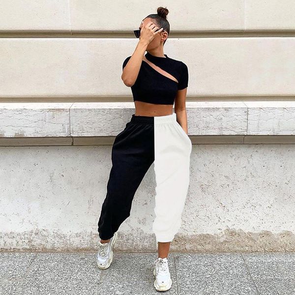 2020 fshion patchwork joggers women sweatpants streetwear cotton high waist pants korean trousers women hip hop sweat pants, Black;white
2020 fshion patchwork joggers women sweatpants streetwear cotton high waist pants korean trousers women hip hop sweat pants, Black;white