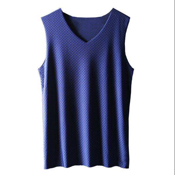 man inside and outside wear undershirt ice silk summer vests cool and soft underwear men's slim sleeveless mesh bottoming shirt, Black;brown
man inside and outside wear undershirt ice silk summer vests cool and soft underwear men's slim sleeveless mesh bottoming shirt, Black;brown