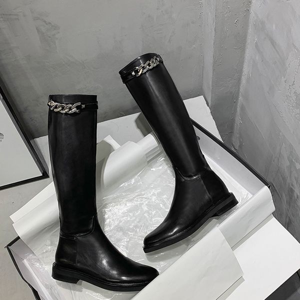 new women thigh high boots with zipper knee-high leather boots keep warm round toe shoes british style knight boots women, Black
new women thigh high boots with zipper knee-high leather boots keep warm round toe shoes british style knight boots women, Black