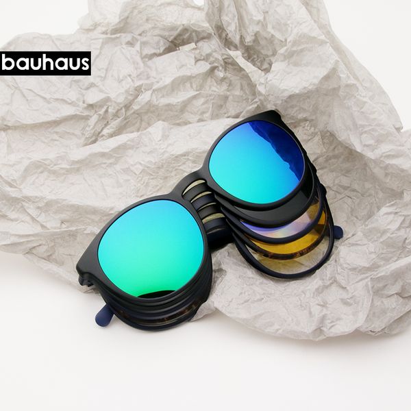 bauhaus 5 lens italy design magnet sunglasses clip men night driving magnetic mirrored clip sun glasses women myopia eyeglasses, Black
bauhaus 5 lens italy design magnet sunglasses clip men night driving magnetic mirrored clip sun glasses women myopia eyeglasses, Black
