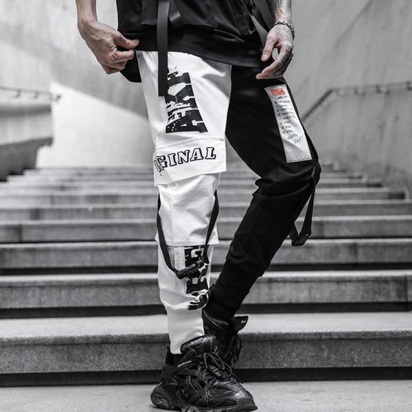 hip hop ribbons cargo pants men joggers pants streetwear men 2020 fashion mens elastic waist pant male trousers sweatpants, Black
hip hop ribbons cargo pants men joggers pants streetwear men 2020 fashion mens elastic waist pant male trousers sweatpants, Black