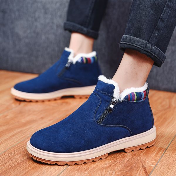 2019 fashion casual men's cotton boots men's boots winter warm trend ankle plus velvet casual dress shoes, Black
2019 fashion casual men's cotton boots men's boots winter warm trend ankle plus velvet casual dress shoes, Black