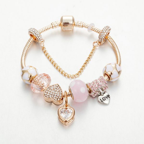 2019 fashion colored glass silver love bracelets bangle chain fit woman charm bead bangle bracelet jewelry gift for men women gift, Golden;silver
2019 fashion colored glass silver love bracelets bangle chain fit woman charm bead bangle bracelet jewelry gift for men women gift, Golden;silver