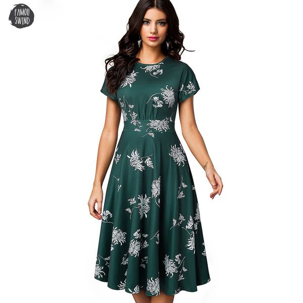 vintage elegant dress floral print cap sleeve pleated round neck party vestidos a line pinup business women flare swing a102, Black;gray
vintage elegant dress floral print cap sleeve pleated round neck party vestidos a line pinup business women flare swing a102, Black;gray