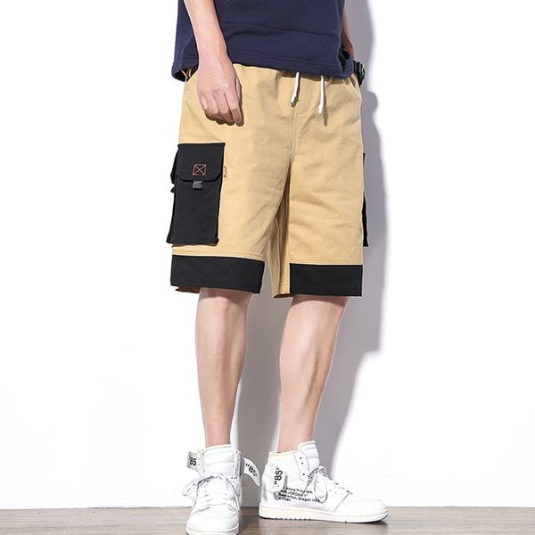 men's shorts 95% cotton comfort big pocket splice casual shorts male jogging five points sports men 2019 spring new k355, White;black
men's shorts 95% cotton comfort big pocket splice casual shorts male jogging five points sports men 2019 spring new k355, White;black