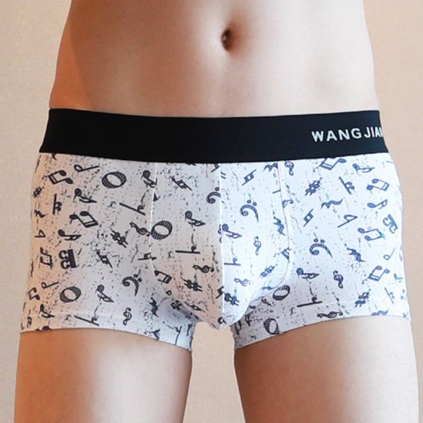 men underwear boxer shorts breathable fashion printed underpants u convex pouch cueca soft male panties, Black;white
men underwear boxer shorts breathable fashion printed underpants u convex pouch cueca soft male panties, Black;white