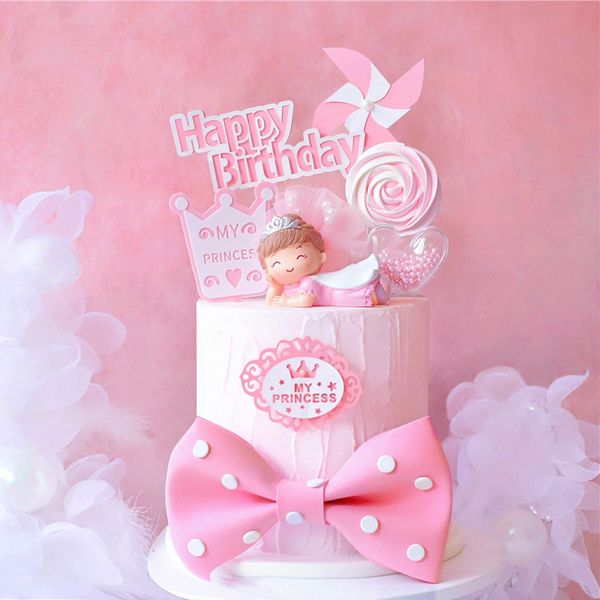 pink windmill big bow princess girl's happy birthday cake er prince boy kid party supplies pink love gifts
pink windmill big bow princess girl's happy birthday cake er prince boy kid party supplies pink love gifts