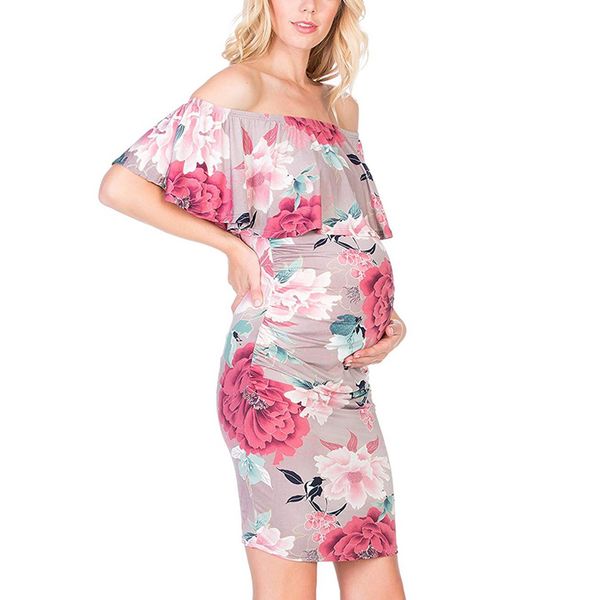 telotuny maternity off-shoulder floral print dresses ruffled summer nursing breastfeeding sundress women pregnant dress 19l0712, White
telotuny maternity off-shoulder floral print dresses ruffled summer nursing breastfeeding sundress women pregnant dress 19l0712, White