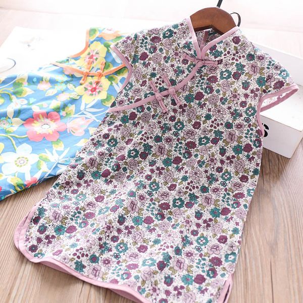 2020 summer girls buttons printing flower cheongsam dress wholesale children's clothing, Red;yellow
2020 summer girls buttons printing flower cheongsam dress wholesale children's clothing, Red;yellow