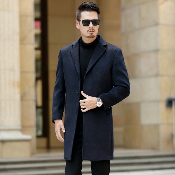 2019 new winter woolen coat men leisure long sections woolen coats mens pure color casual fashion jackets / casual men overcoat, Black;brown
2019 new winter woolen coat men leisure long sections woolen coats mens pure color casual fashion jackets / casual men overcoat, Black;brown
