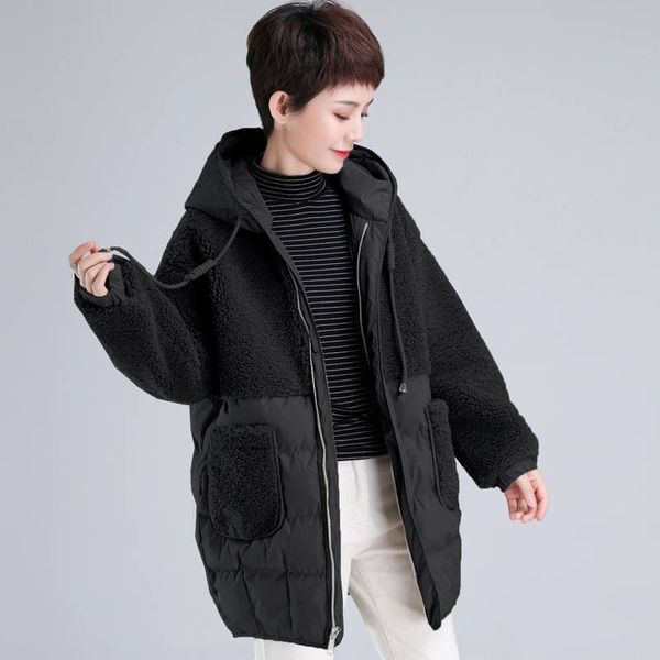 fashion winter women thick lambs wool jacket loose fleece jean coat female casual warm coat outerwear, Black
fashion winter women thick lambs wool jacket loose fleece jean coat female casual warm coat outerwear, Black