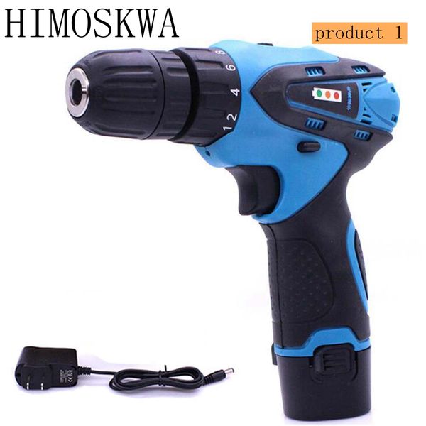 himoskwa 12v double-speed lithium electric drill with accessories charging hand drill multifunctional electric screwdriver
himoskwa 12v double-speed lithium electric drill with accessories charging hand drill multifunctional electric screwdriver